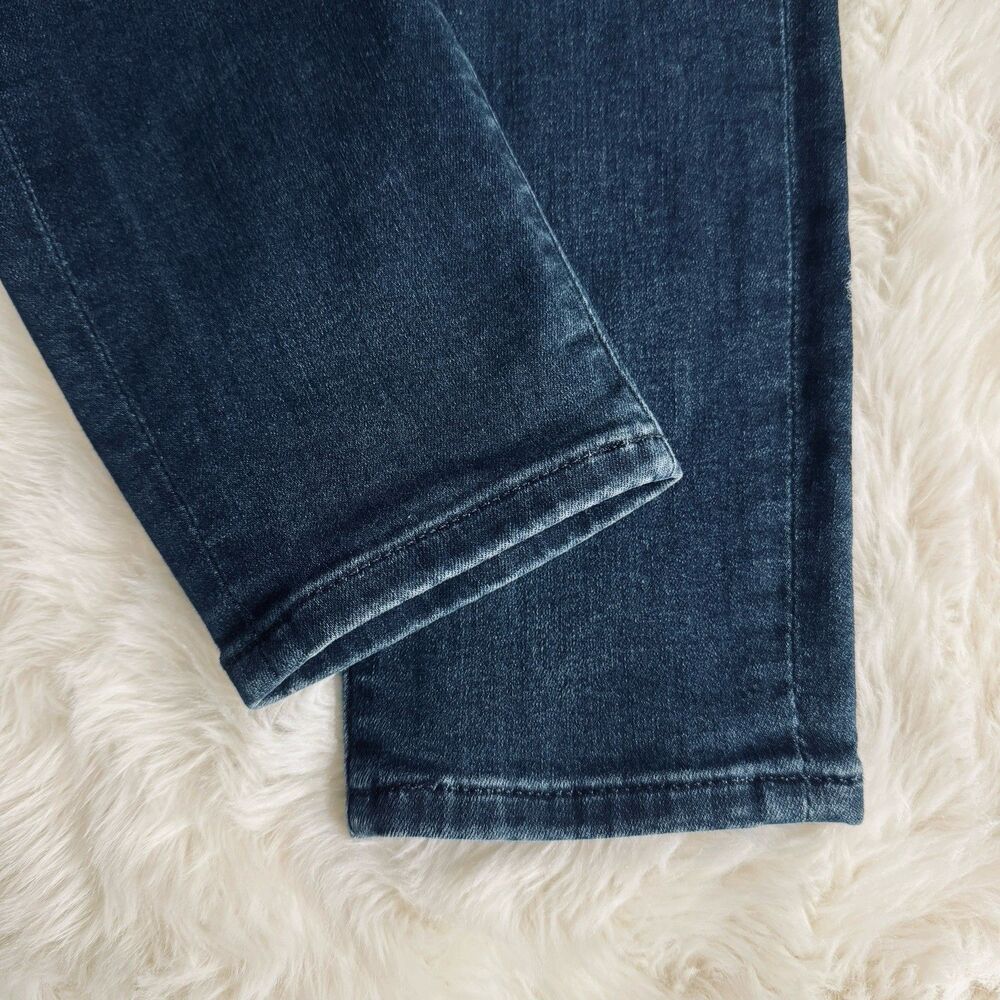 Express Skinny Mid Rise Jeans 10 (31x29) Dark Wash Blue Super Stretch Womens - Picture 9 of 11